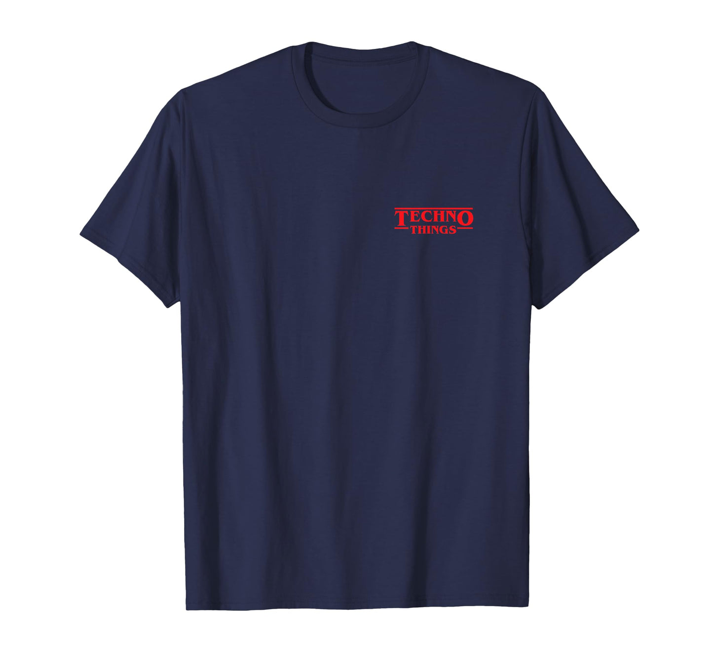 Techno Things Red Retro Logo - House X Techno T-Shirt