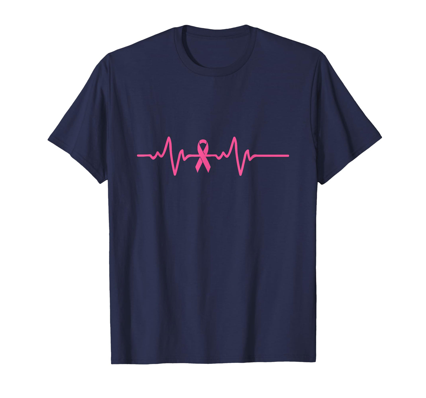 Breast Cancer Awareness Heartbeat Pink Ribbon Gifts T-Shirt