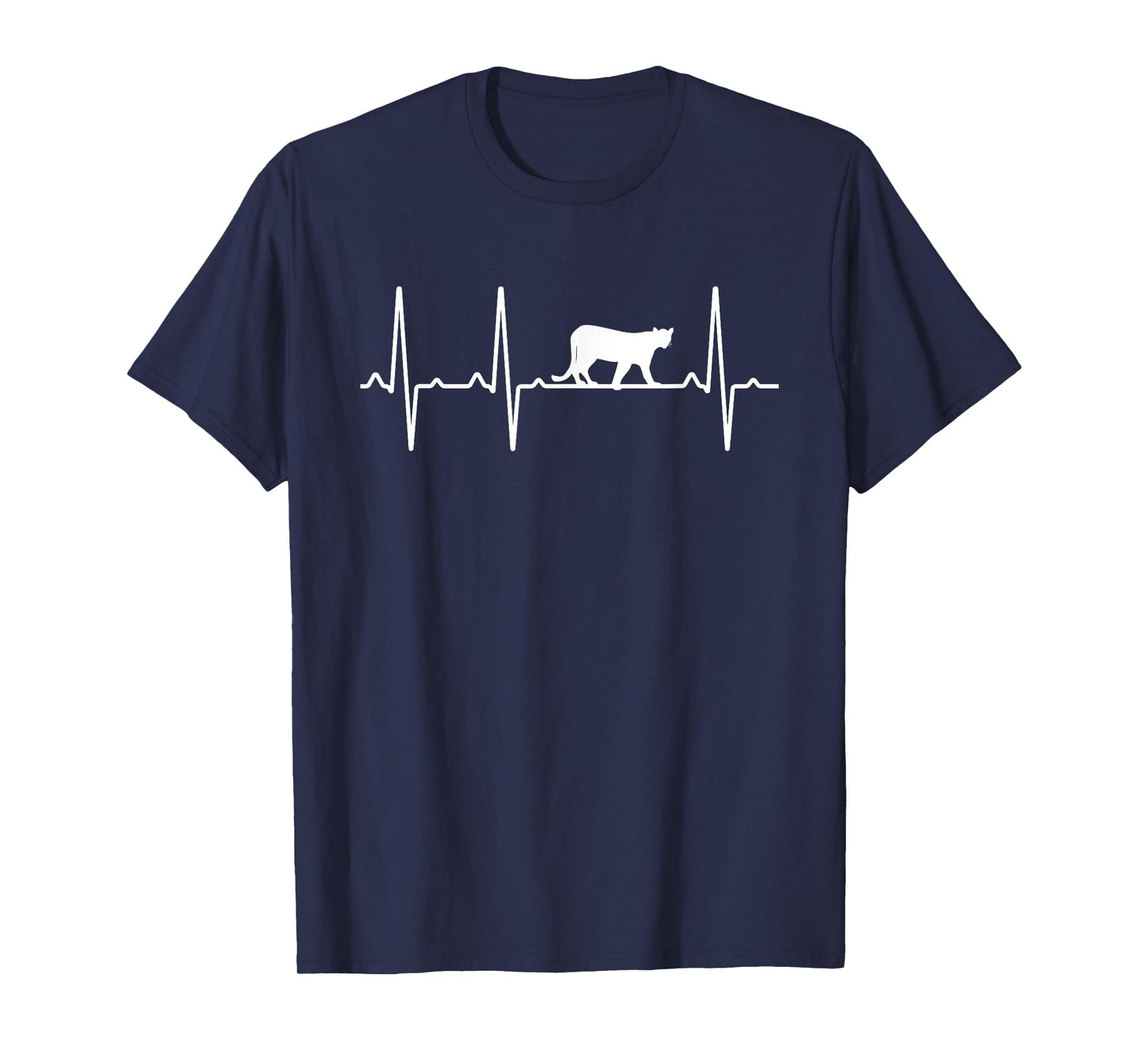 Cougar Heartbeat Gift For Men Women Puma Animal Lover T-Shirt