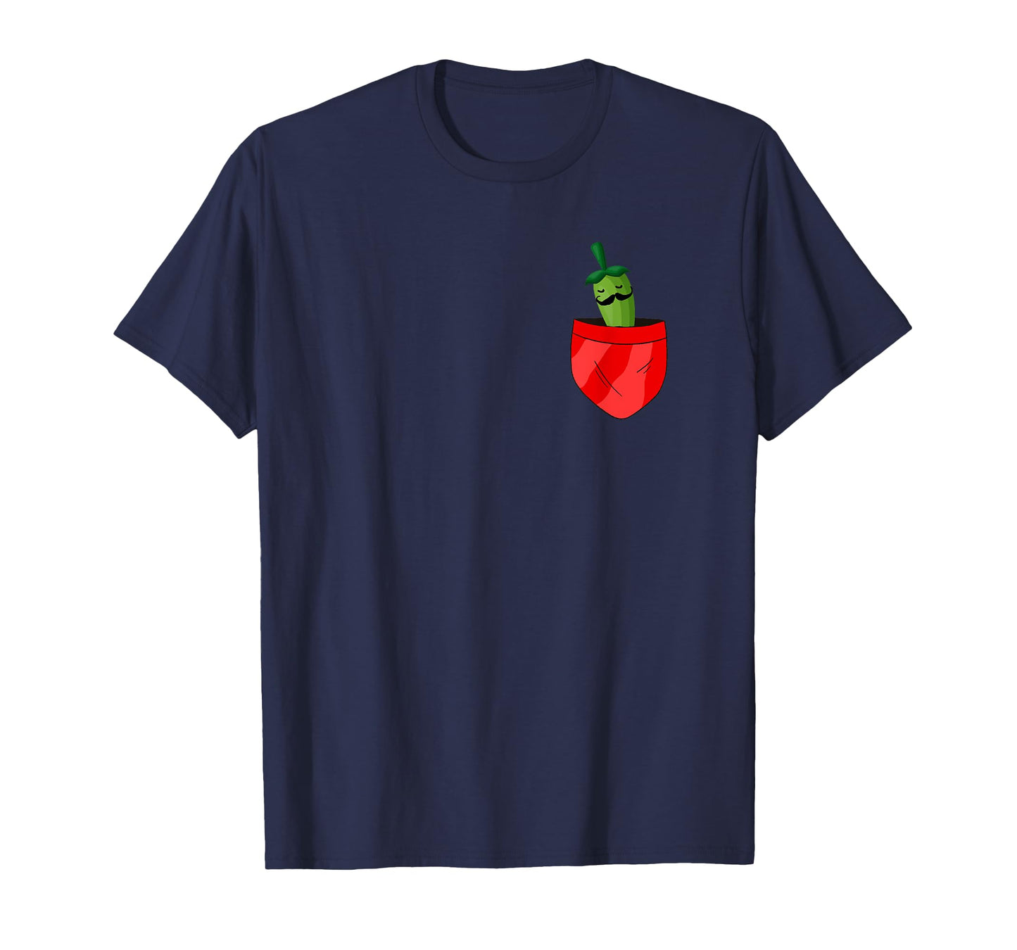 Funny Jalapeno In Pocket Chili Pepper T-Shirt