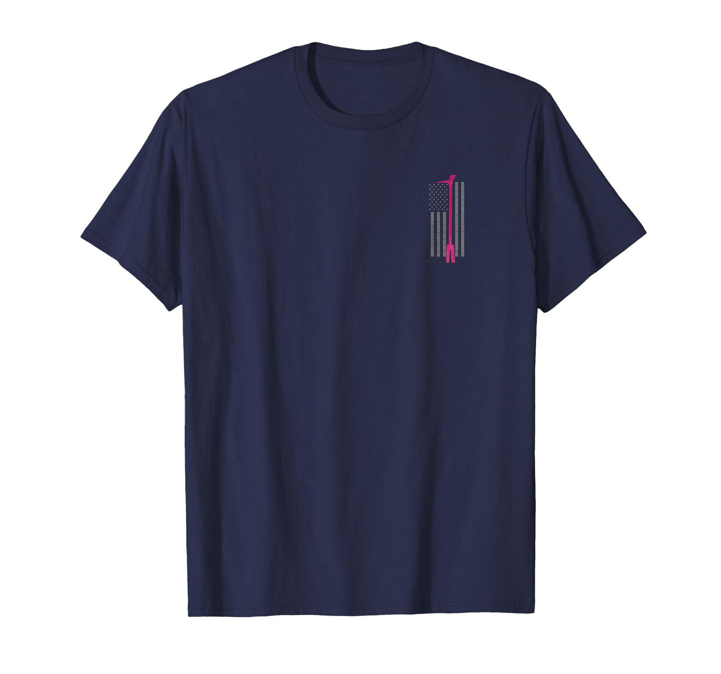 Pink Halligan Tool Firefighter Breast Cancer Awareness Shirt T-Shirt