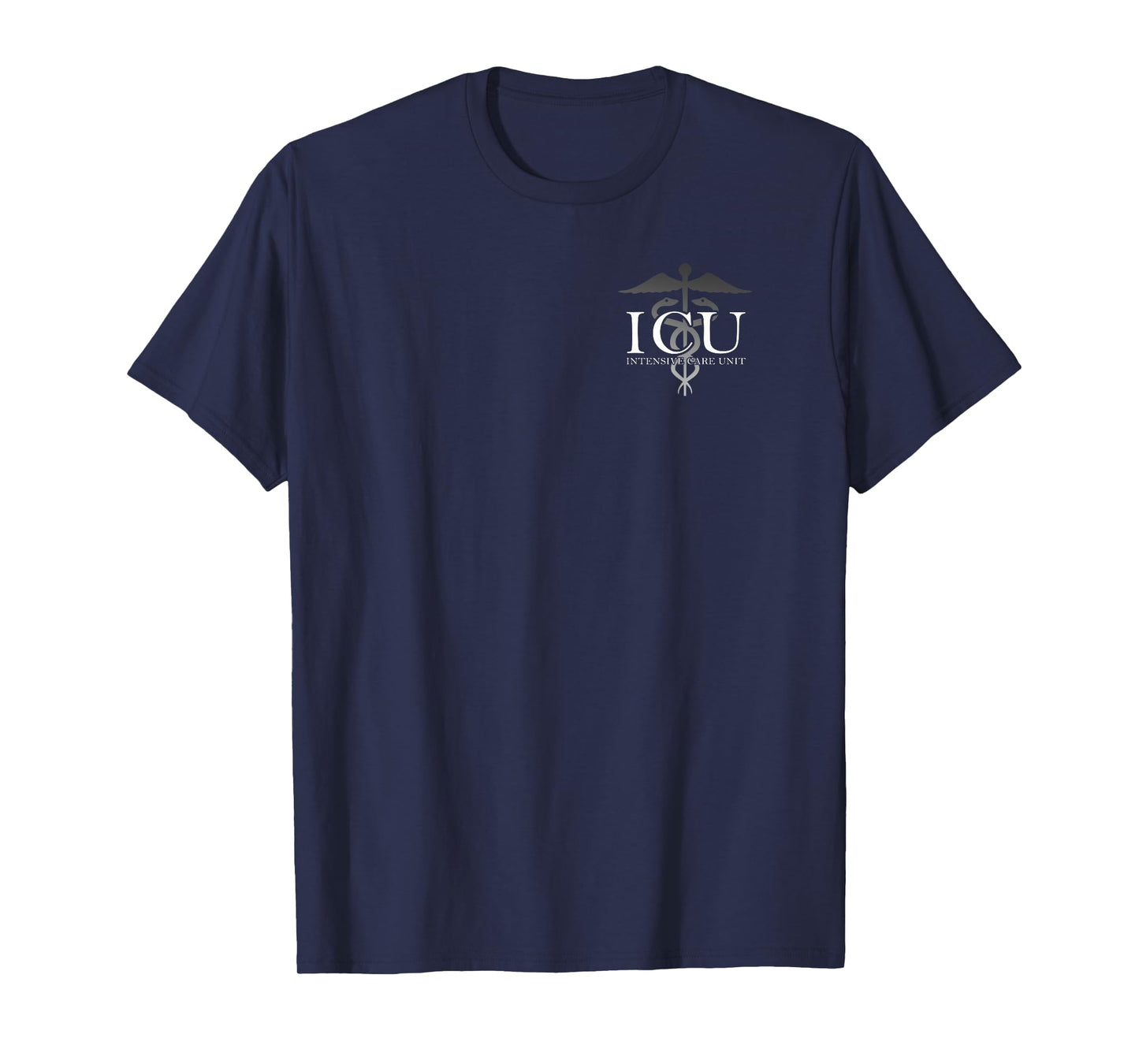 Medical Professional Designs and Gifts - ICU T-Shirt - Black - Unisex - Small - Short Sleeve - Modern - Professional - Healthcare Professionals