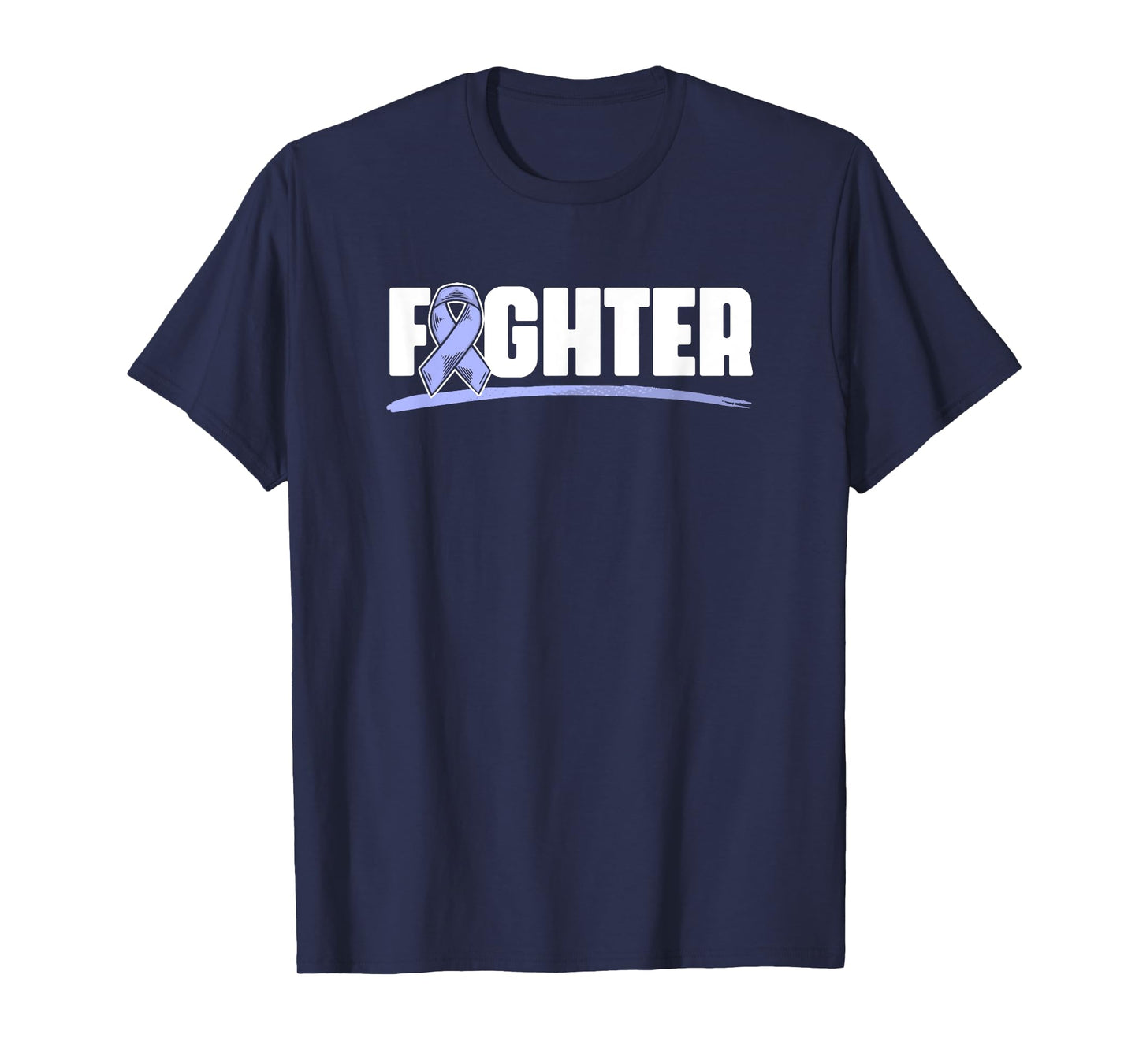 Fighter Esophagus Cancer Purple Esophageal Cancer Awareness T-Shirt