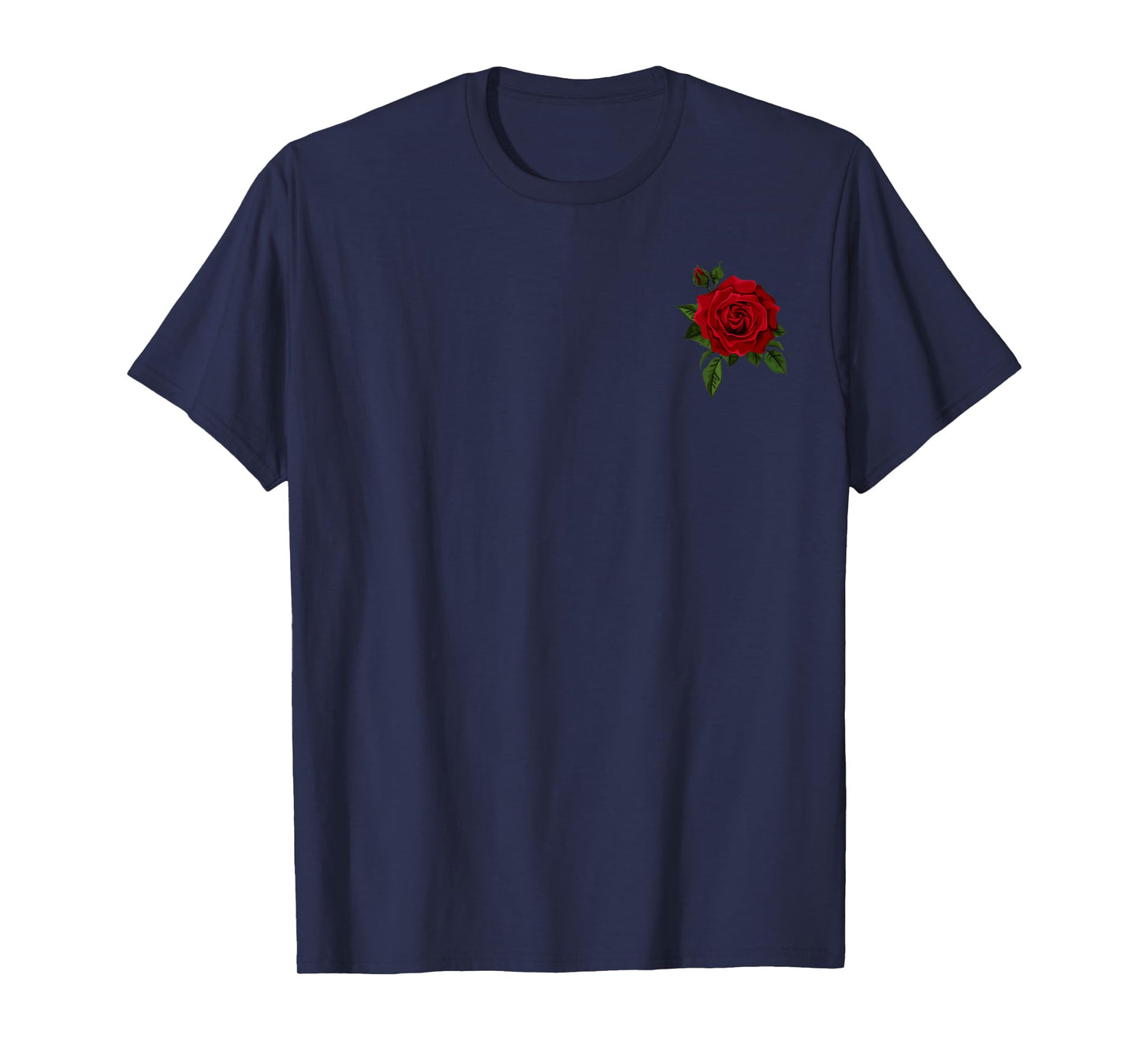 Cool Red Roses Elegant Floral Design for Men Women and Youth T-Shirt
