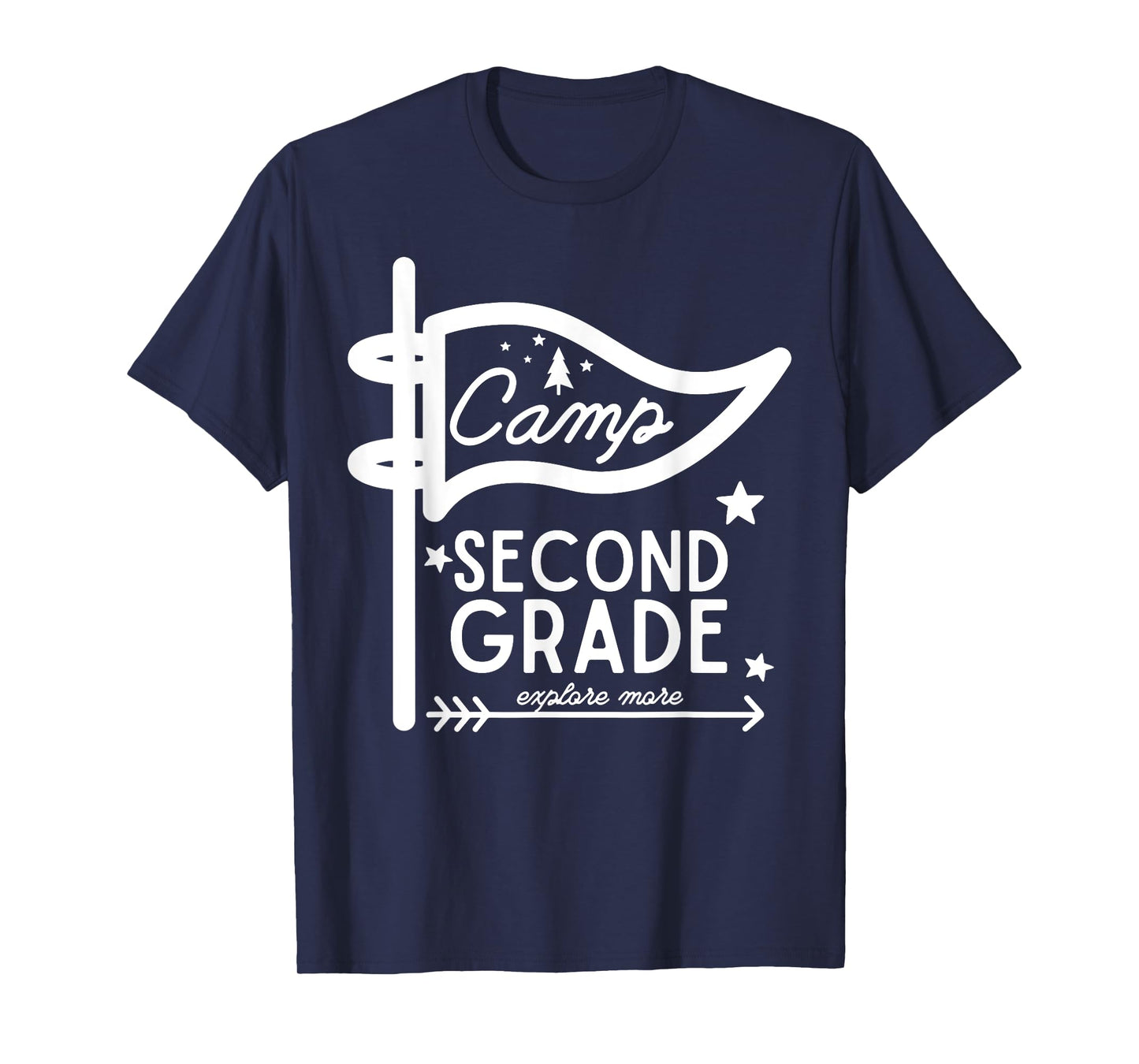 Camp Second Grade Camping Teacher 2nd Grade Back To School T-Shirt