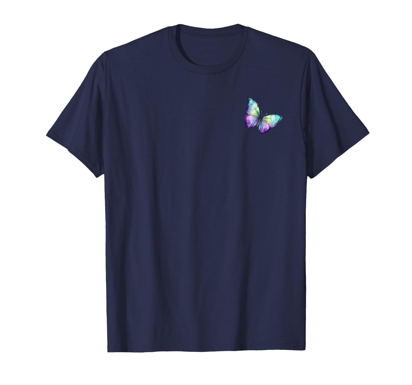 Butterfly Pocket Funny Insect Nature Cute T-Shirt