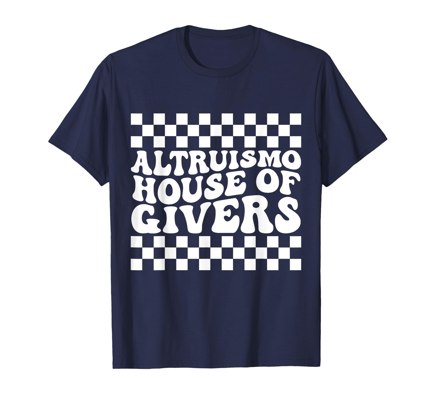 ALTRUISMO House Of Givers Black Retro Groovy Social ALTRUISM T-Shirt