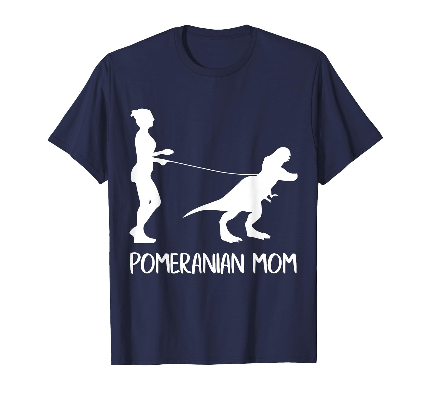 Pomeranian Mom Dog Dinosaur Mothers Day Pomeranian Mama T-Shirt