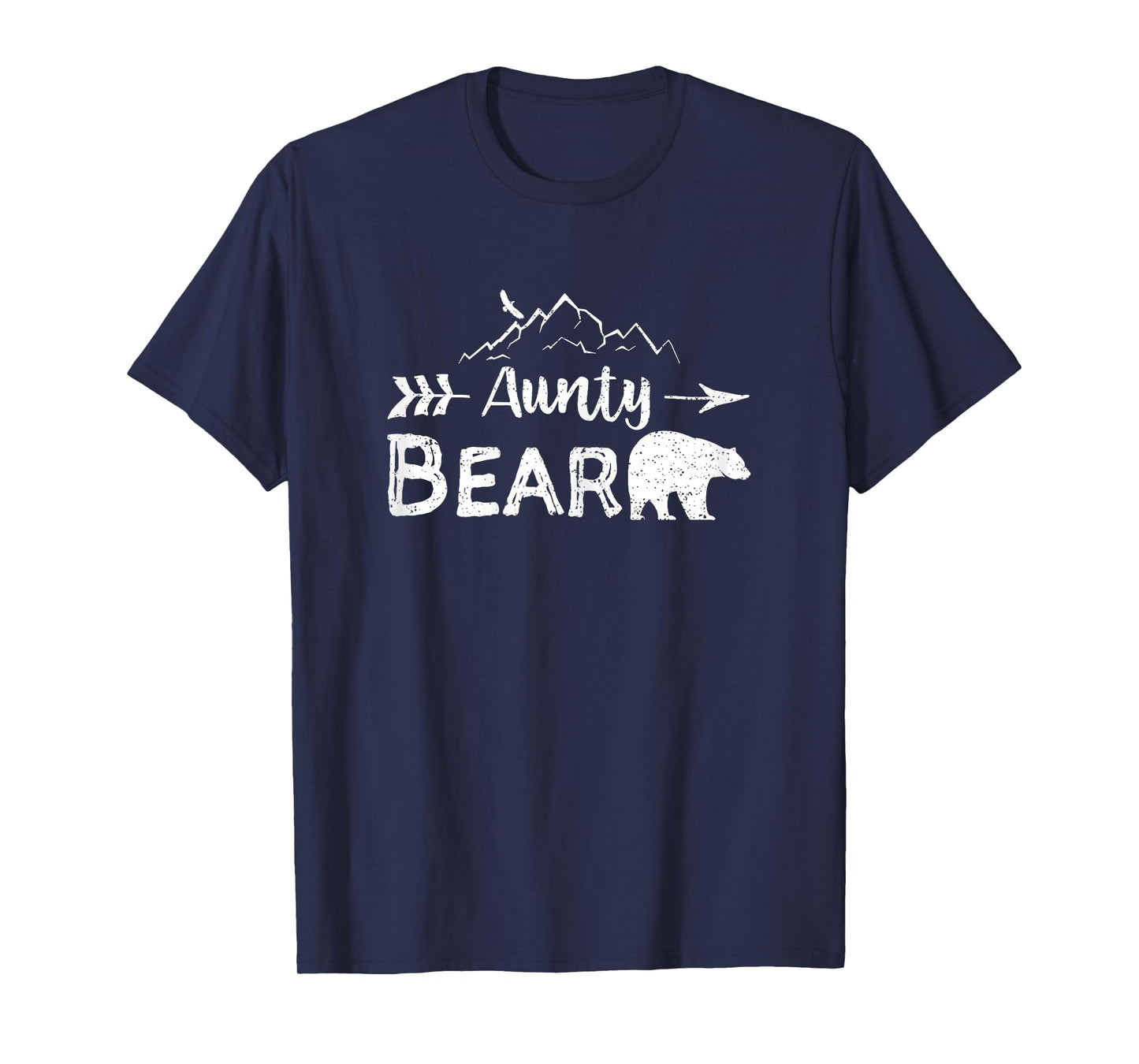 Aunty Bear Shirt Matching Family Aunt And Uncle Camping Gift T-Shirt
