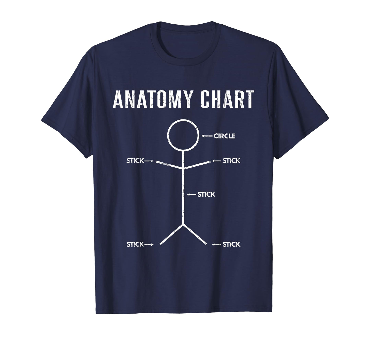 Anatomy Chart Funny Medical School Students Graphic T-Shirt