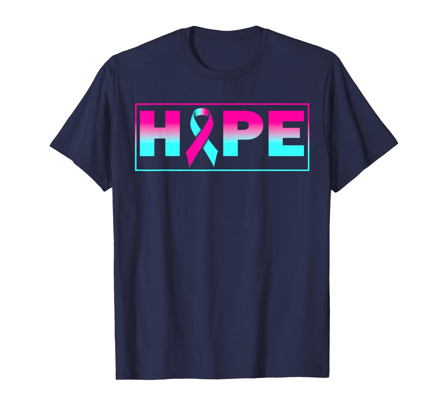 Hope BRCA Awareness Breast Cancer Pink Ribbon T-Shirt