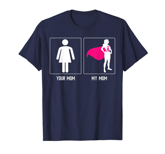 MY MOM BREAST CANCER SURVIVOR SUPERHERO MOTHERS DAY Family T-Shirt
