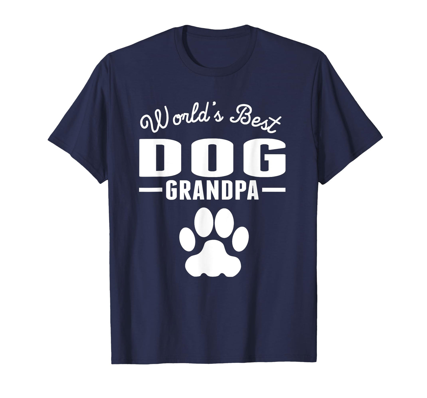 World's Best Dog Grandpa T-Shirt Men Women Girls Kids T-Shirt
