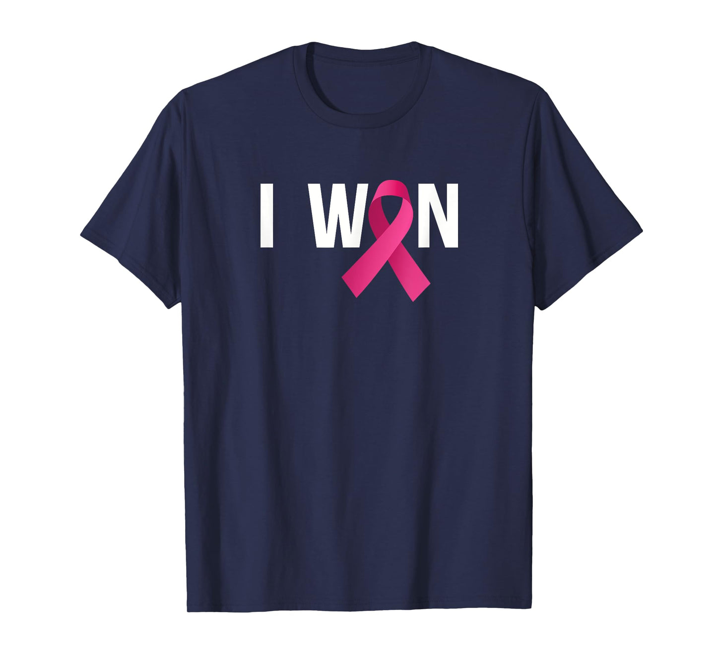I Won Breast Cancer Awareness Month Pink Ribbon Womens T-Shirt