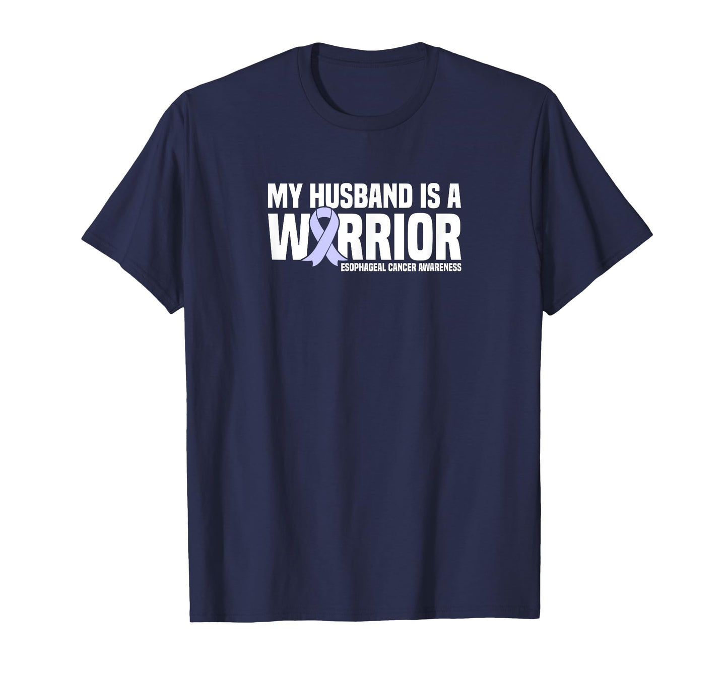 My Husband is a Warrior Esophageal Cancer Awareness T-Shirt