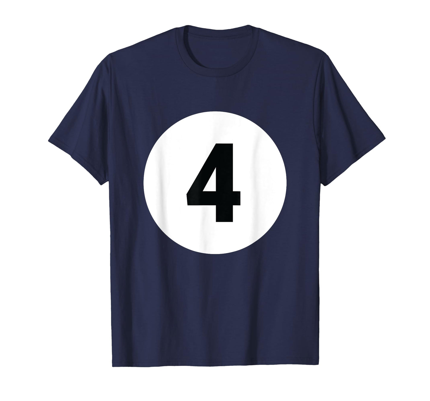 8 Pool Ball 4 Billiards Costume Halloween Group Matching T-Shirt