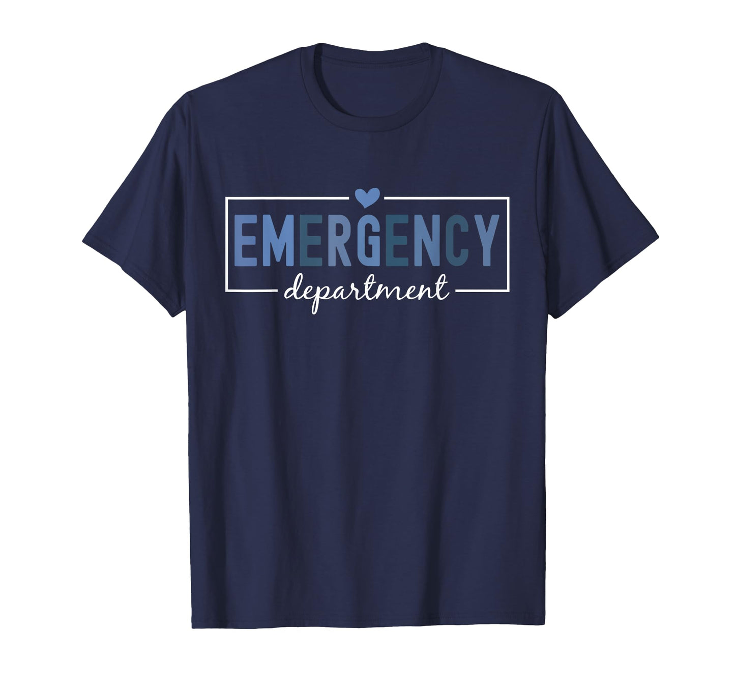 ER Nurse Emergency Department Emergency Room Gifts Womens Unisex Adults Black 100% Polyester Modern Crew Neck Short Sleeve T-Shirt Small