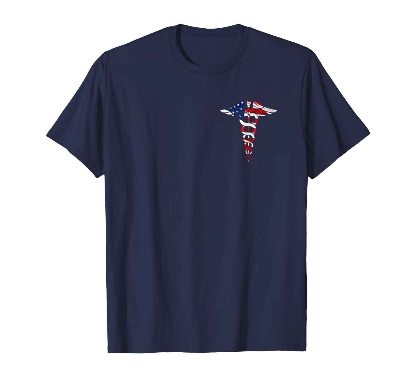 Funny Shirt Nurse Caduceus American flag Hot Trend T-Shirt