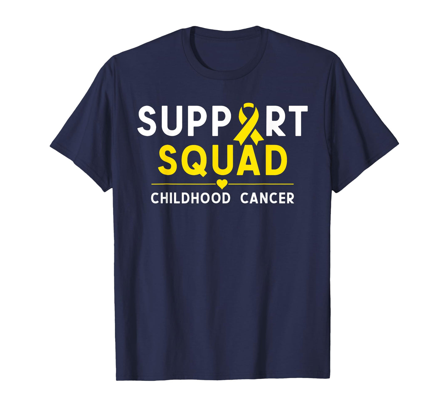 Childhood Cancer Awareness Support Squad Gold Ribbon Kids T-Shirt