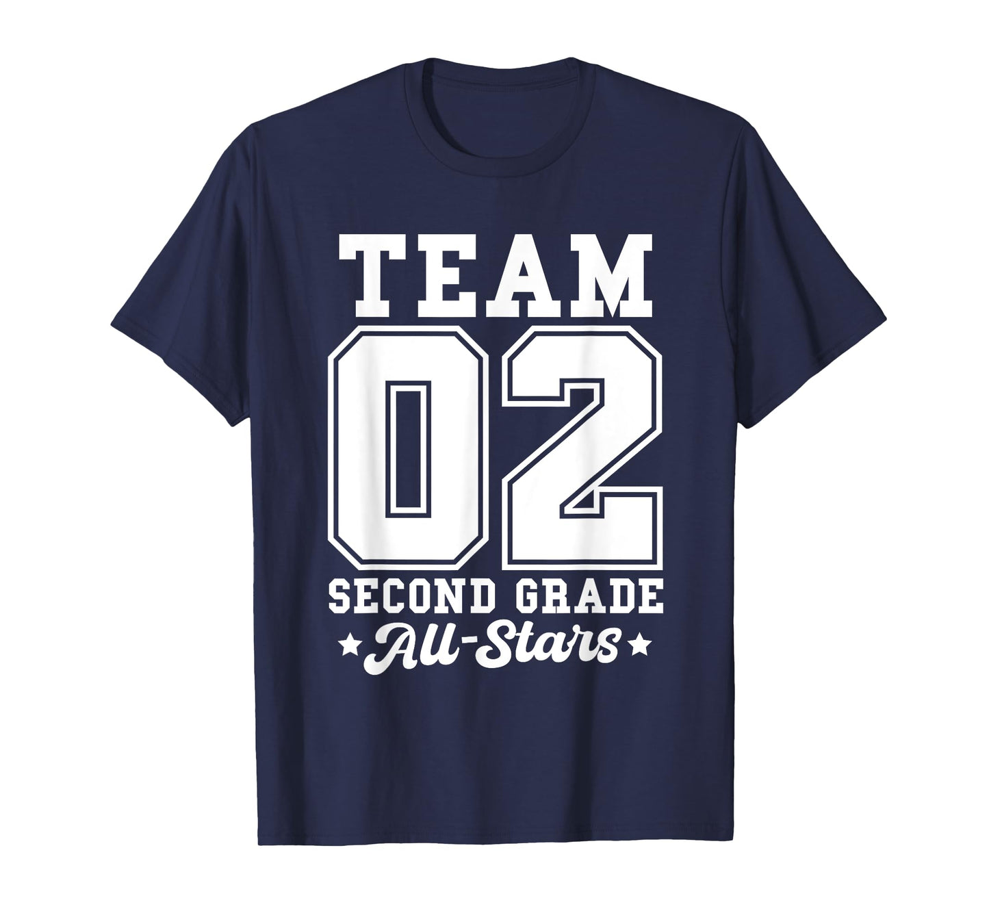 Team 2nd Grade All-Stars Back To School Sports Jersey T-Shirt