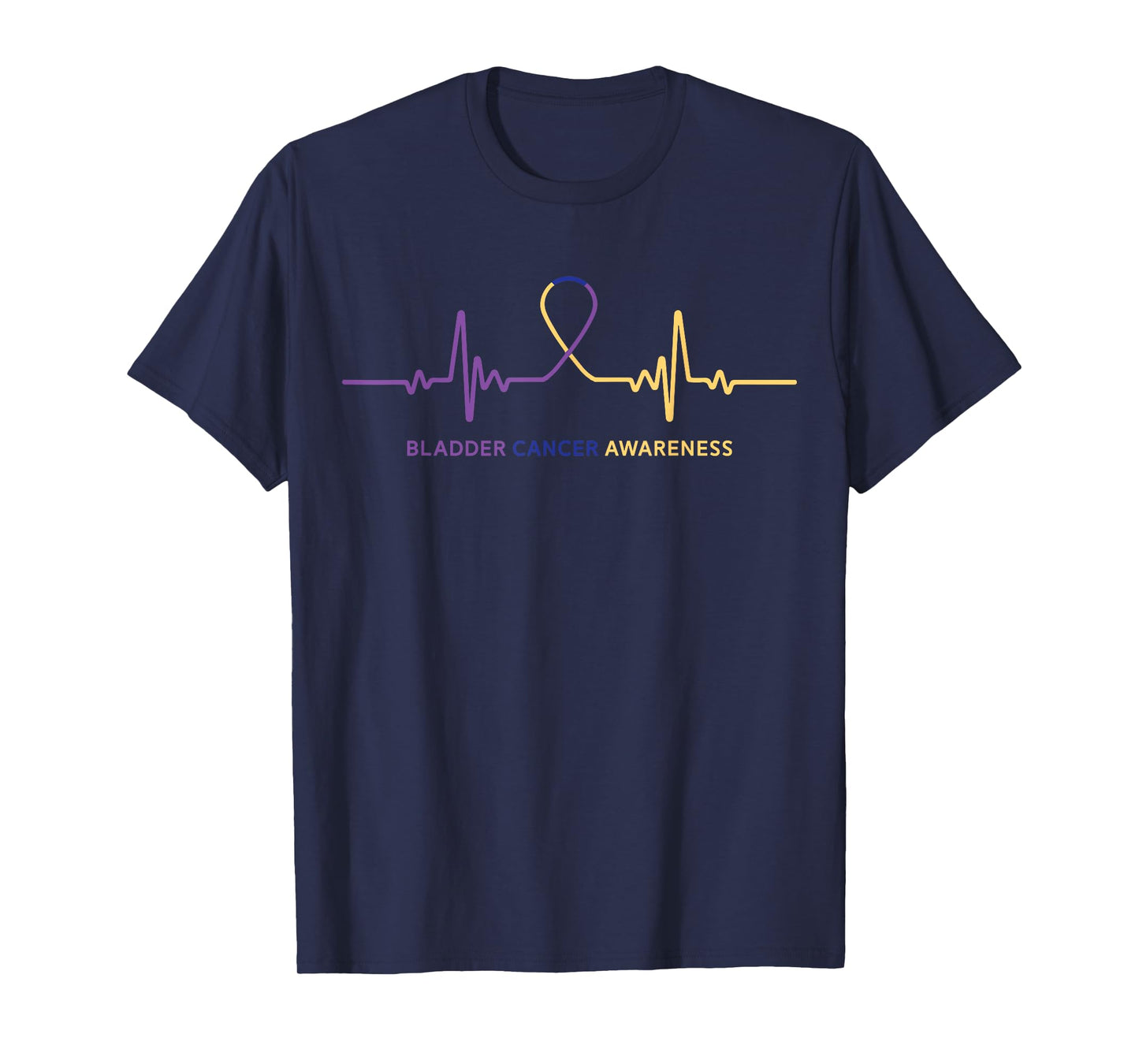 Bladder Cancer T Shirts - Bladder Cancer Awareness T-Shirt - Black - Small - Unisex-Adults - Short Sleeve - Classic Fit - Cotton Blend - Cancer Awareness