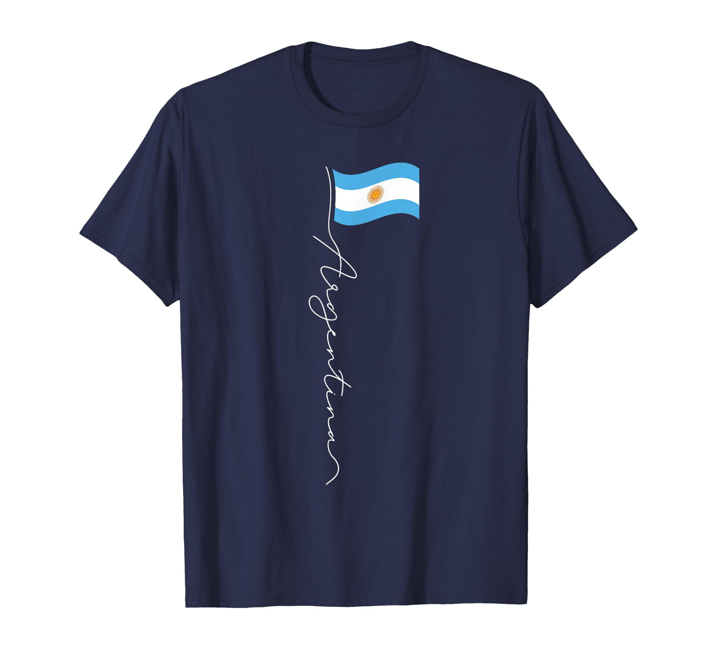 Argentina Signature Flag Pole - Patriotic Argentinian Flag T-Shirt