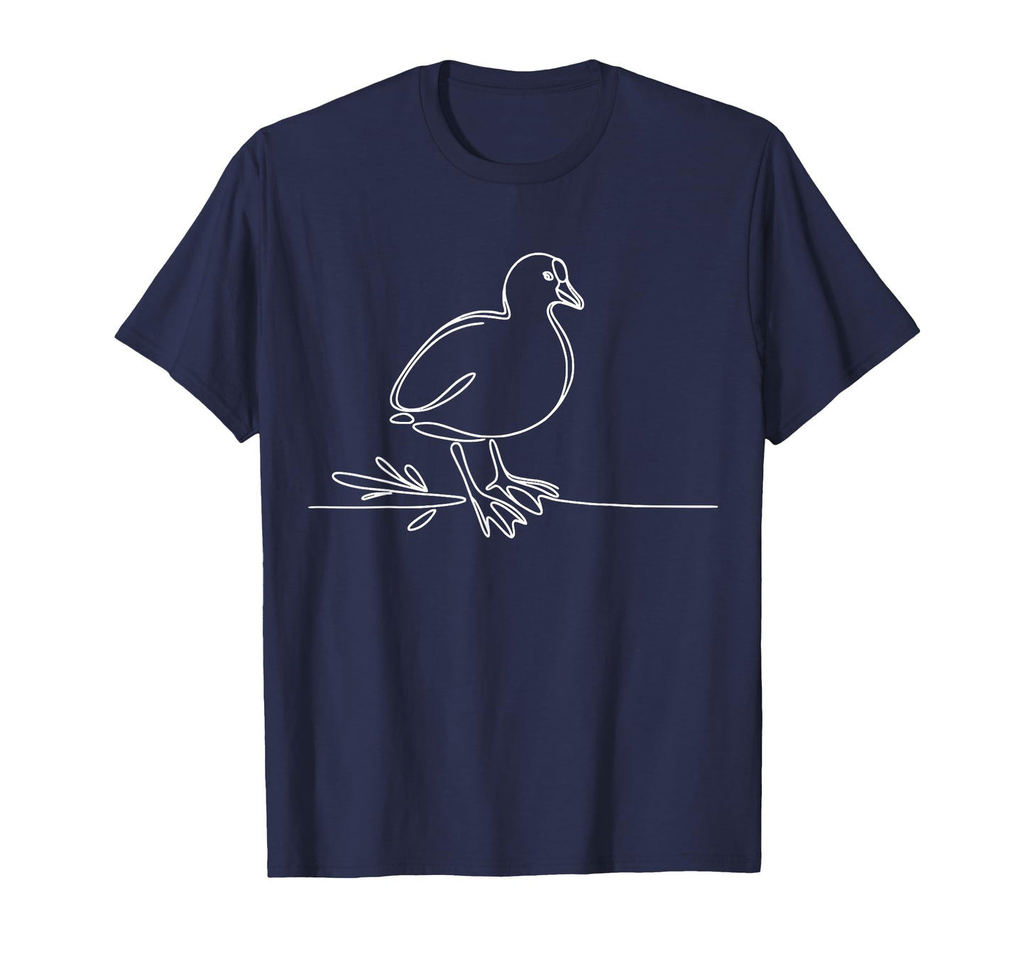 Line Art Bird & Ornithologist American Coot T-Shirt