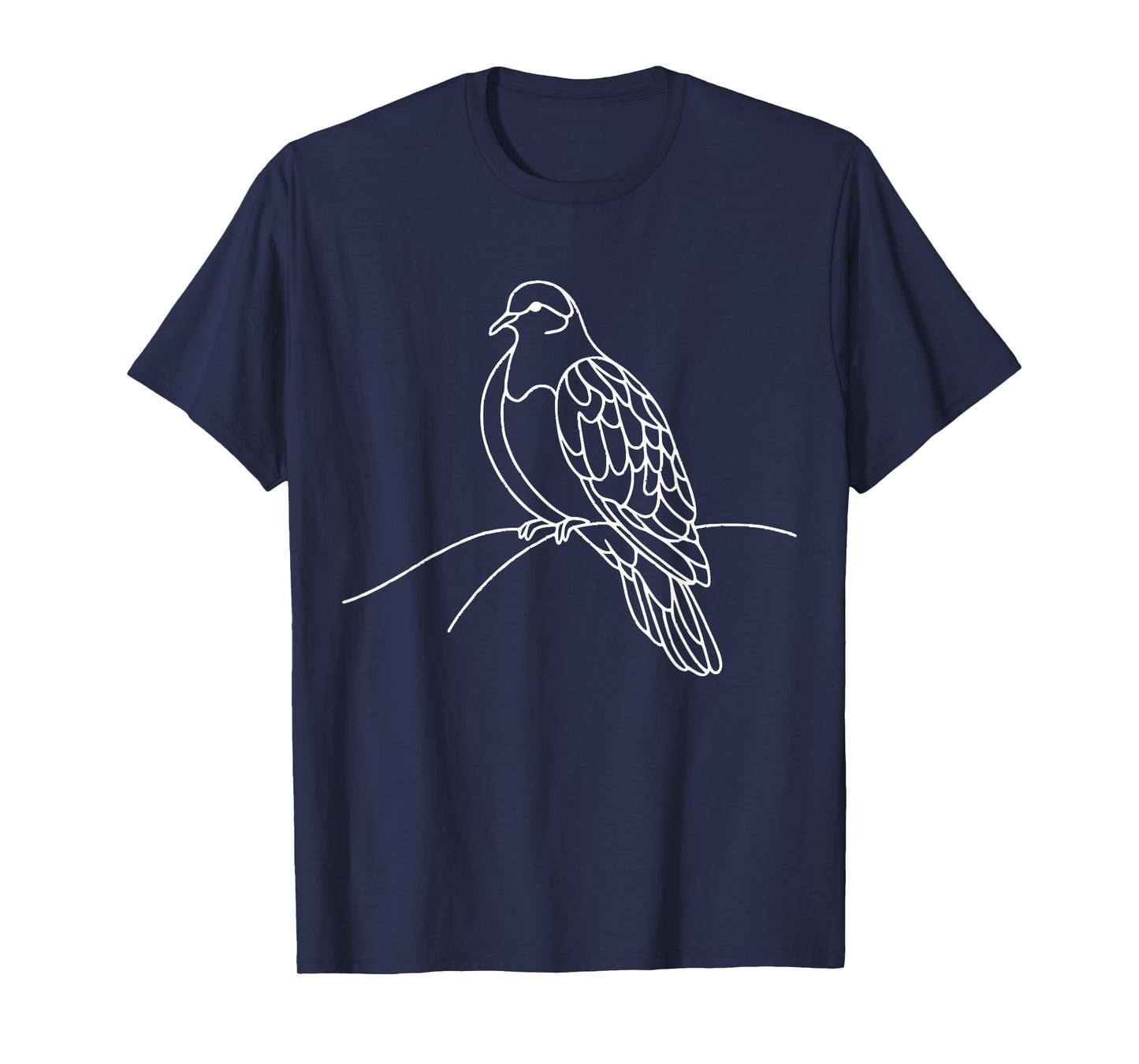 Line Art Bird & Ornithologist Inca Dove T-Shirt