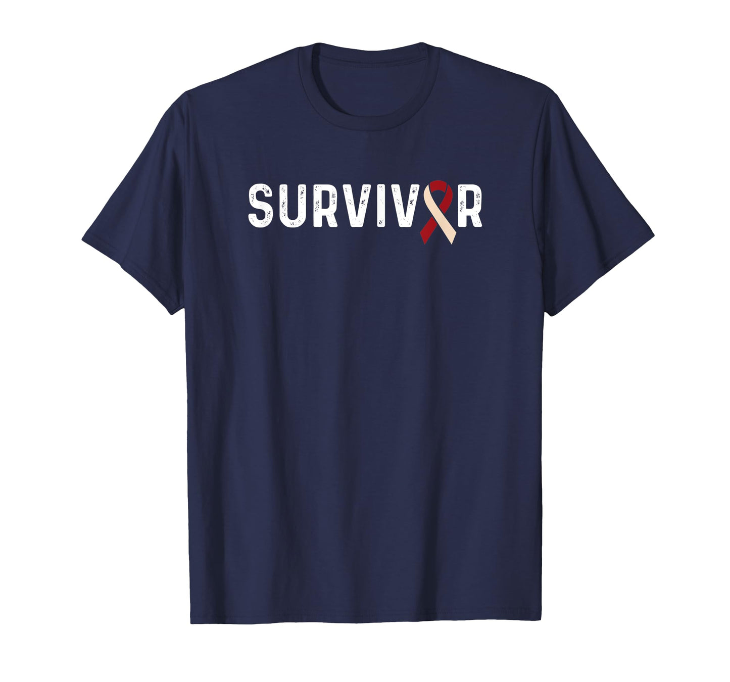 Head And Neck Cancer Awareness Ribbon Survivor Remission T-Shirt