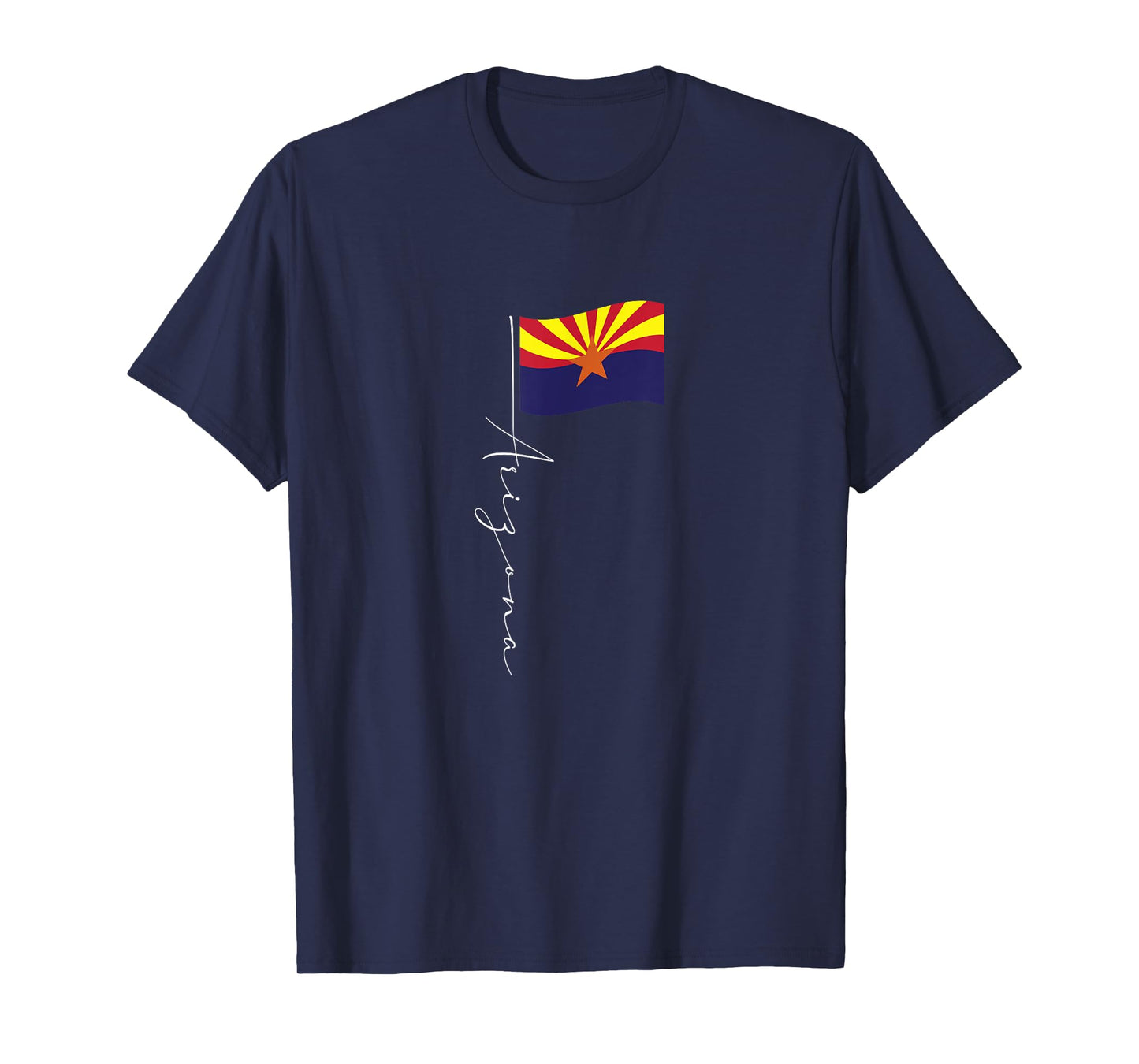 Family Heritage Gifts Arizona Signature Flag Pole - Elegant Arizonan Flag T-Shirt