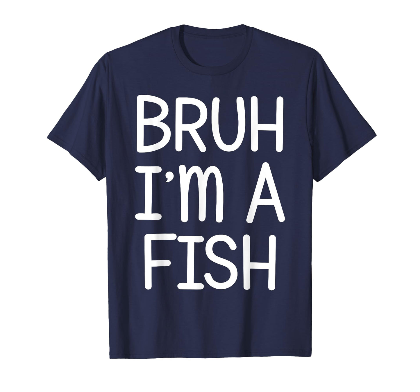 Pretend I'm A Fish Funny Lazy Halloween Costume Party T-Shirt