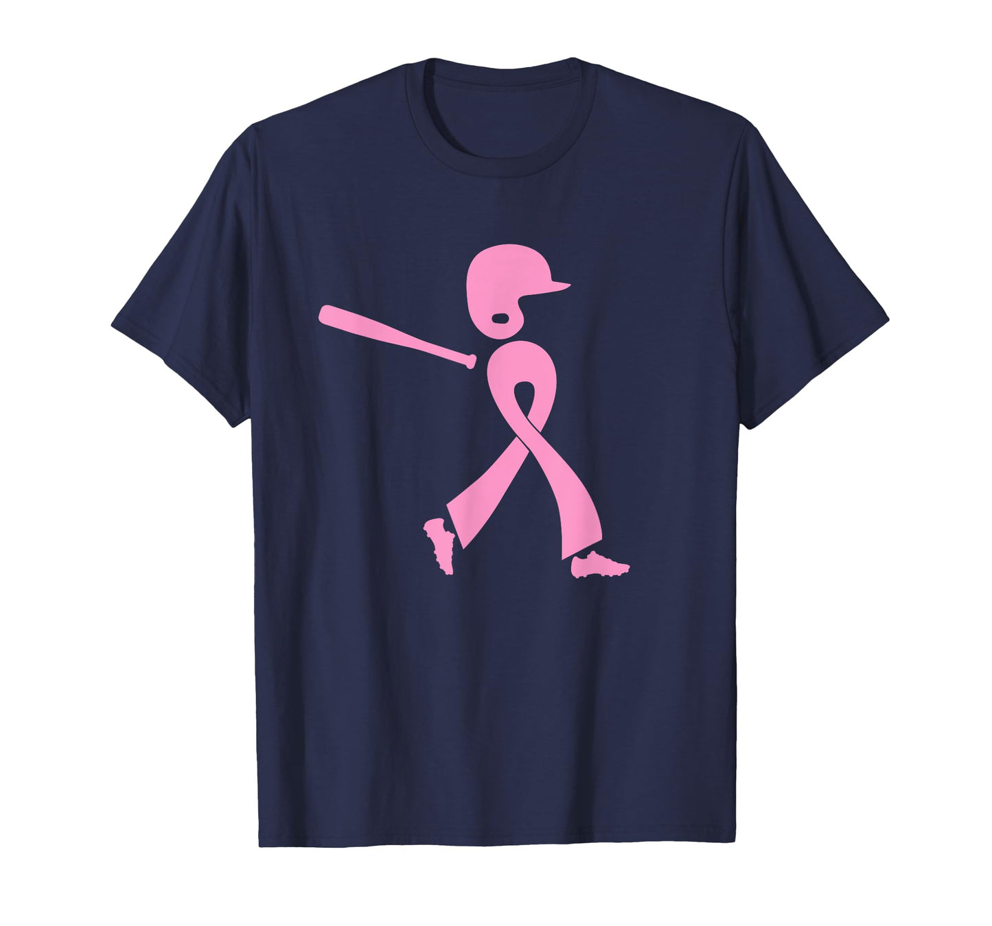 Strike Out Breast Cancer Awareness Pink Ribbon Baseball T-Shirt