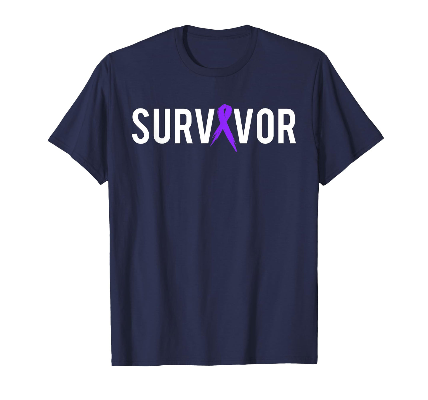 Pancreatic Cancer Survivor Design Gift With Support Ribbon T-Shirt