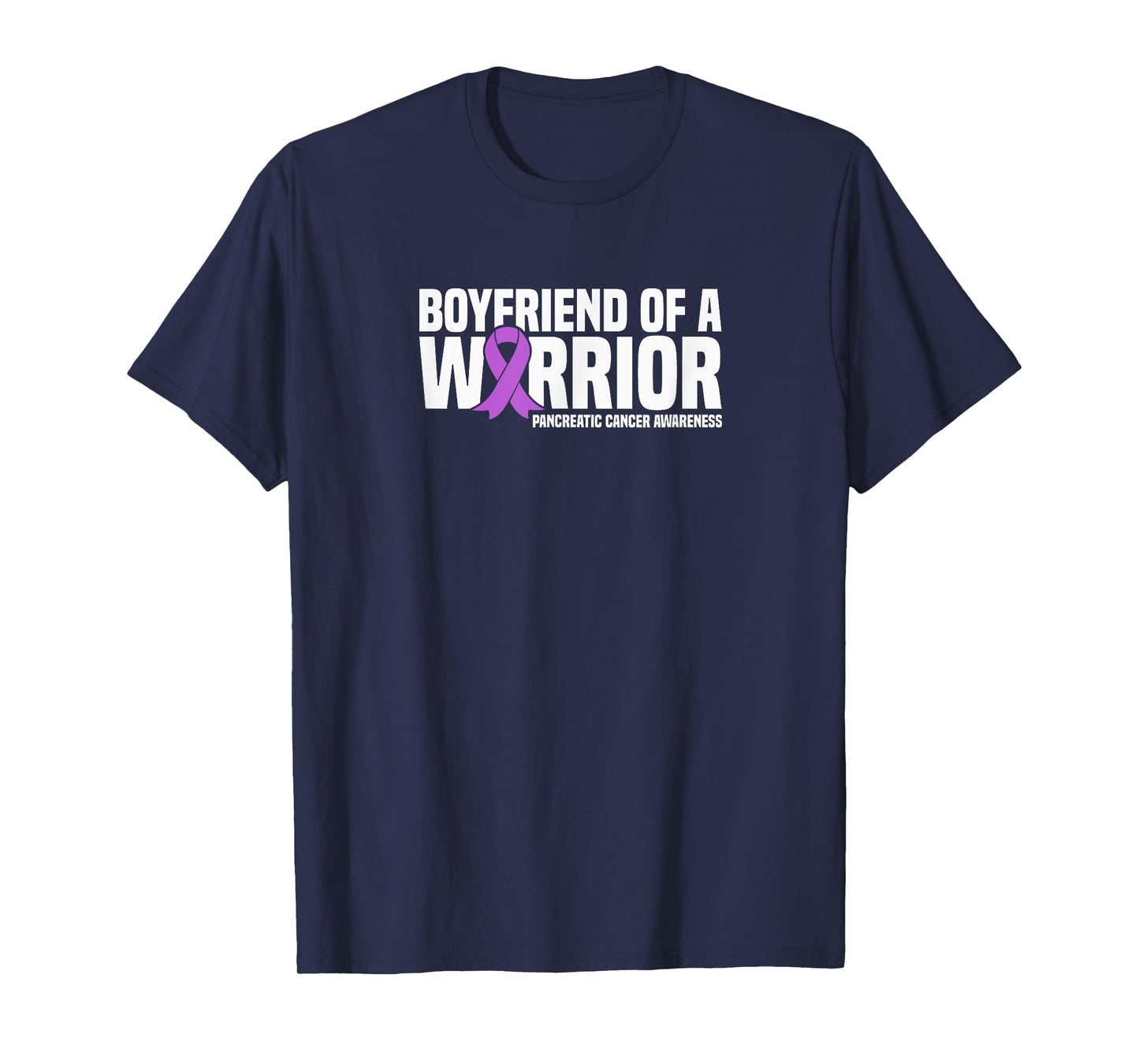 Boyfriend of a Warrior Pancreatic Cancer Awareness T-Shirt