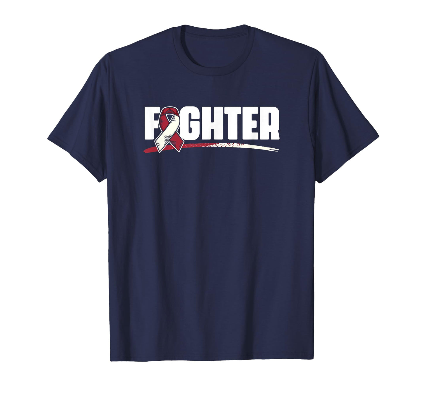 Fighter - Oral Throat Cancer Head And Neck Cancer Awareness T-Shirt