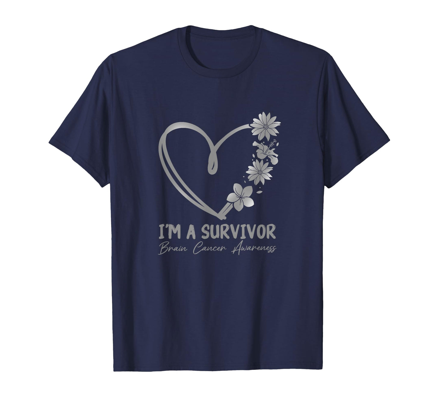 I'm a Survivor. Brain Cancer Awareness T-Shirt