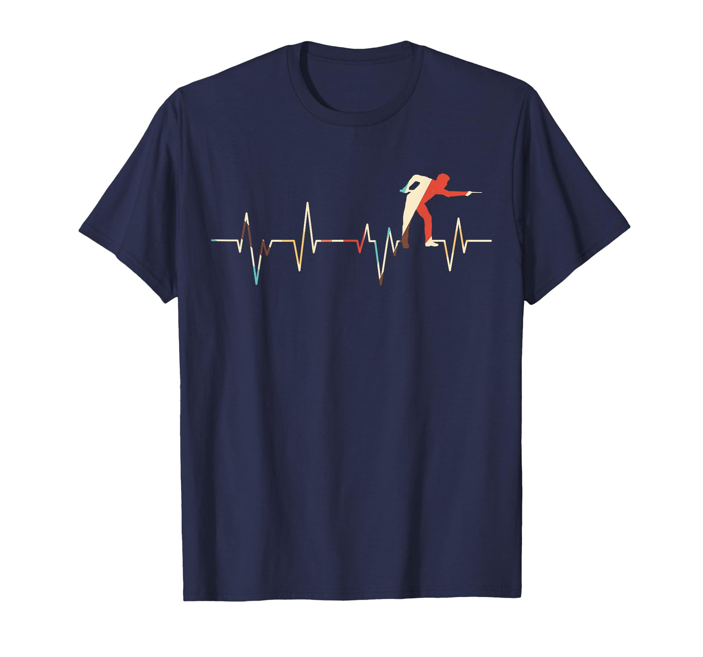 Billiard Player Heartbeat Billiards Pool Snooker T-Shirt