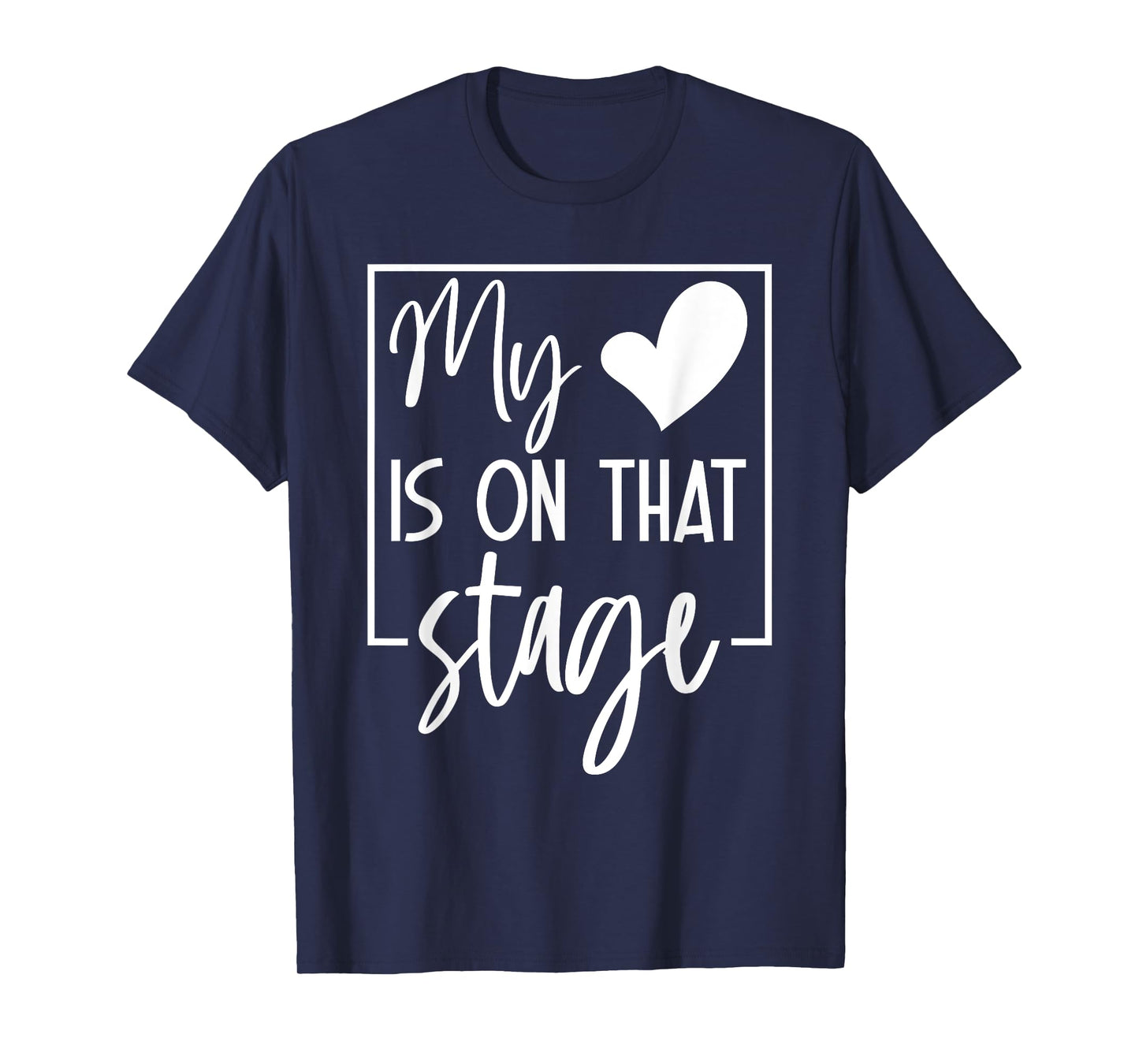 Retro Funny My Heart Is On That Stage Dance Ballet Mom Mama T-Shirt