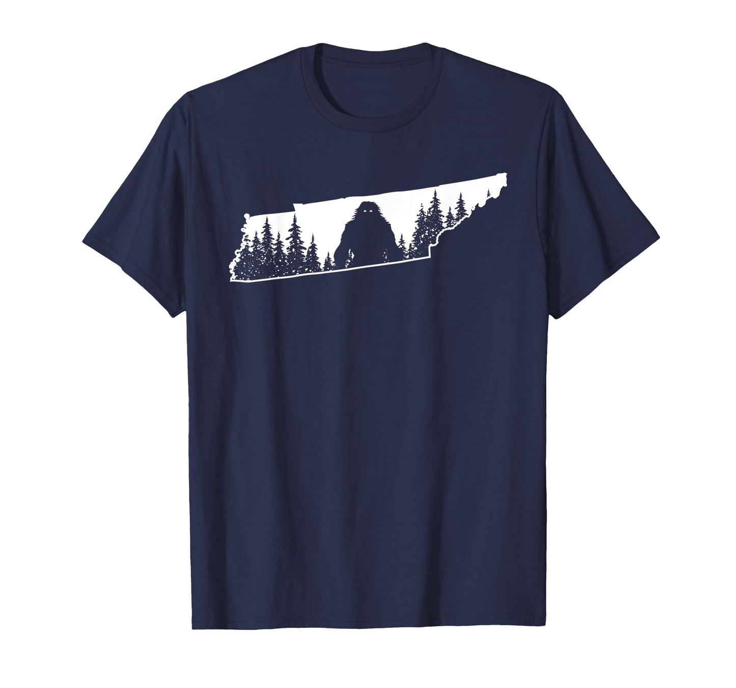 Tennessee Bigfoot Nature State Pride Sasquatch Silhouette T-Shirt