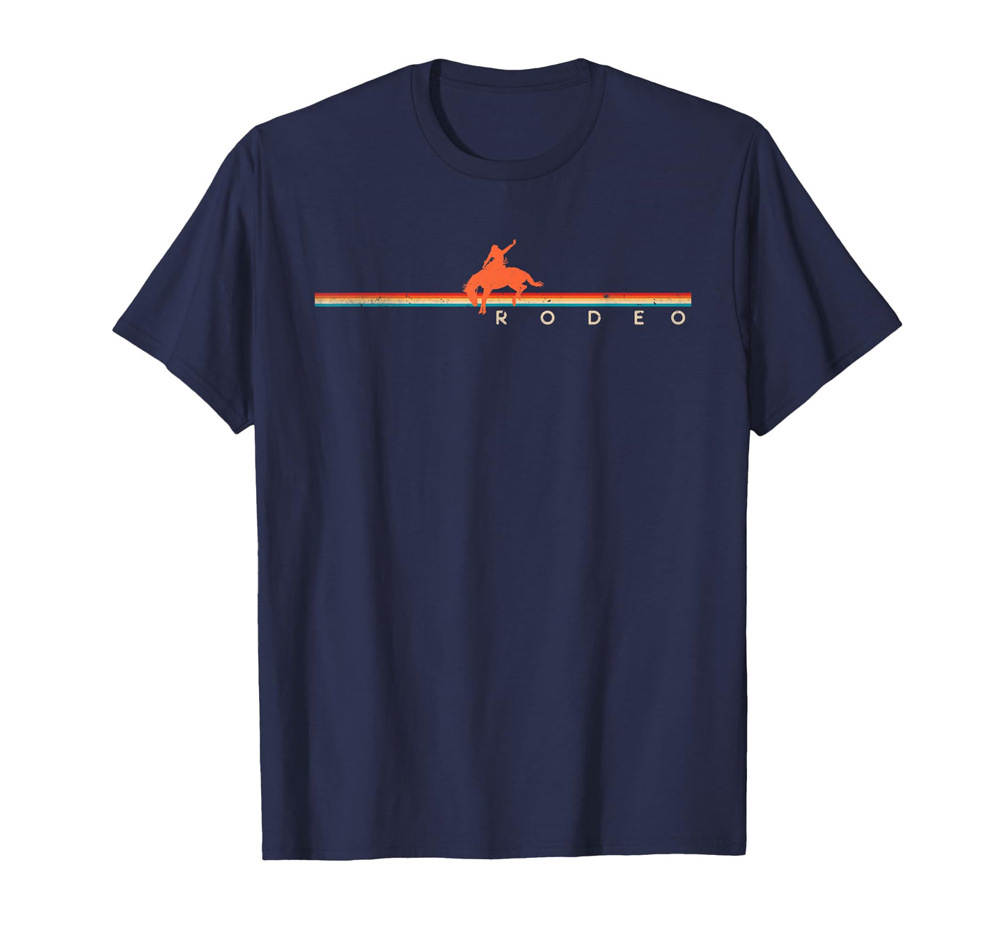 Rodeo Western Country Vintage Cowboy Horse Riding Sunset T-Shirt