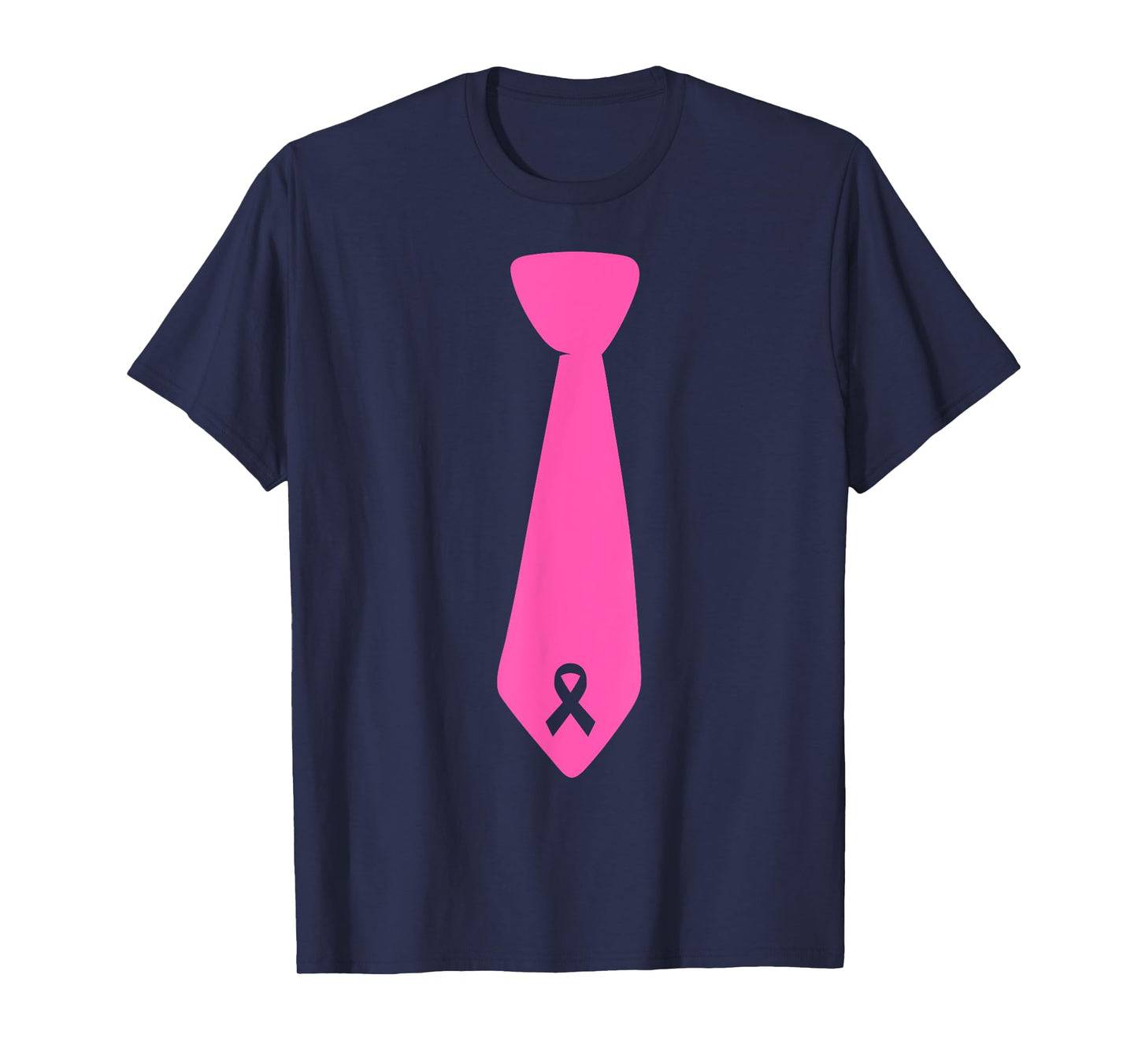 Breast Cancer Awareness Pink Ribbon Tie T-Shirt