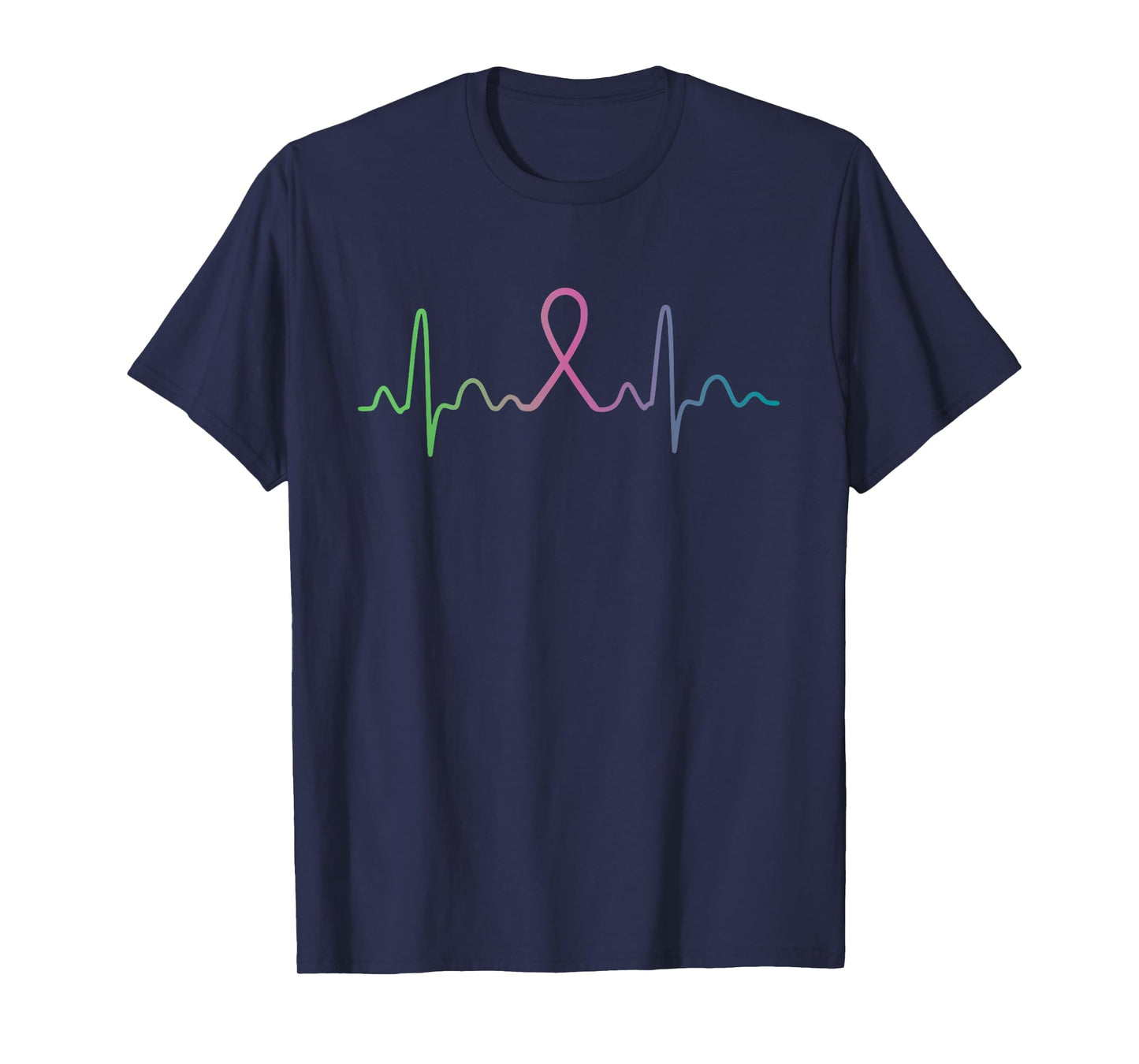 Metastatic Breast Cancer Heartbeat Awareness Survivor Face T-Shirt