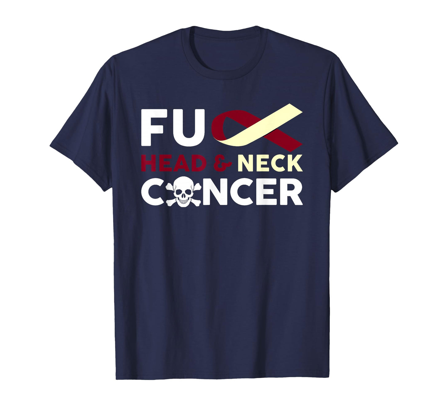 Fuck Head And Neck Cancer T Shirt Fighting Cancer Together T-Shirt
