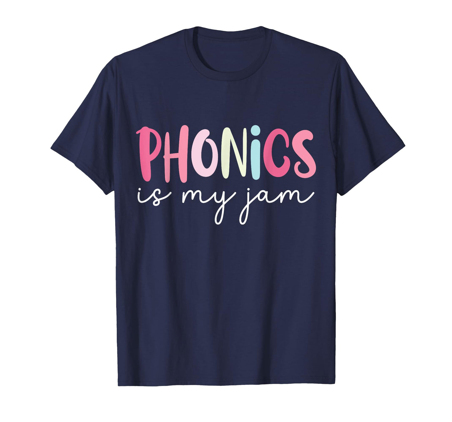 Phonics is My Jam Funny Reading Teacher T-Shirt for Men Women Girls Kids