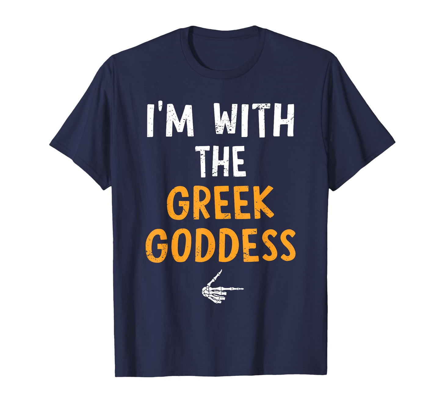I'm with The Greek Goddess Costume Halloween Matching Couple T-Shirt
