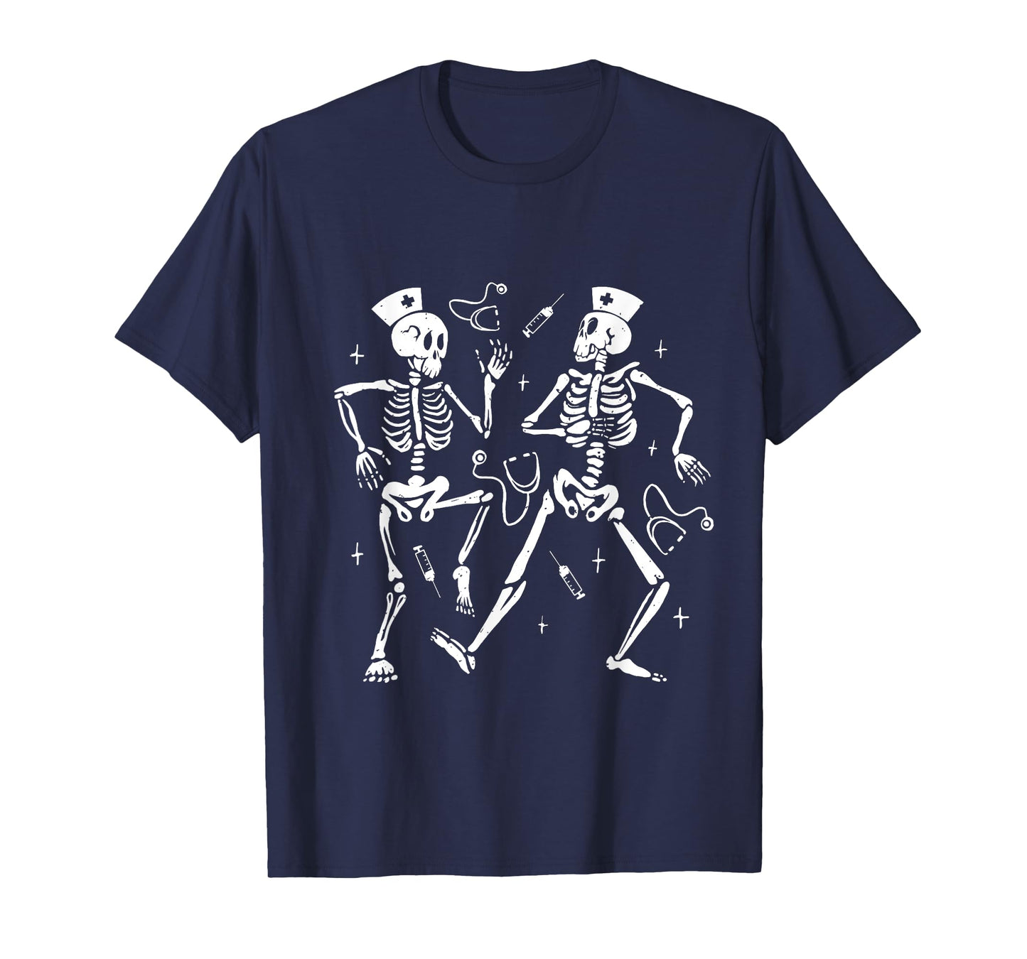 Funny Nurse Skeletons Cinco de Mayo Halloween Costume T-Shirt