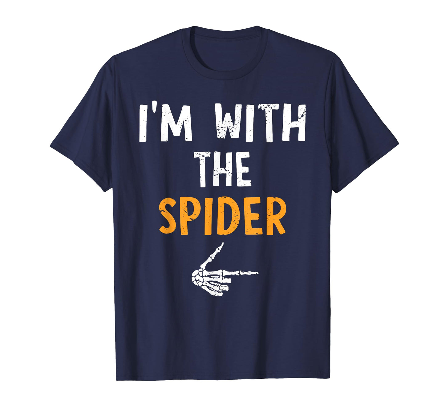 I'm with The Spider Costume Halloween Matching Couple T-Shirt