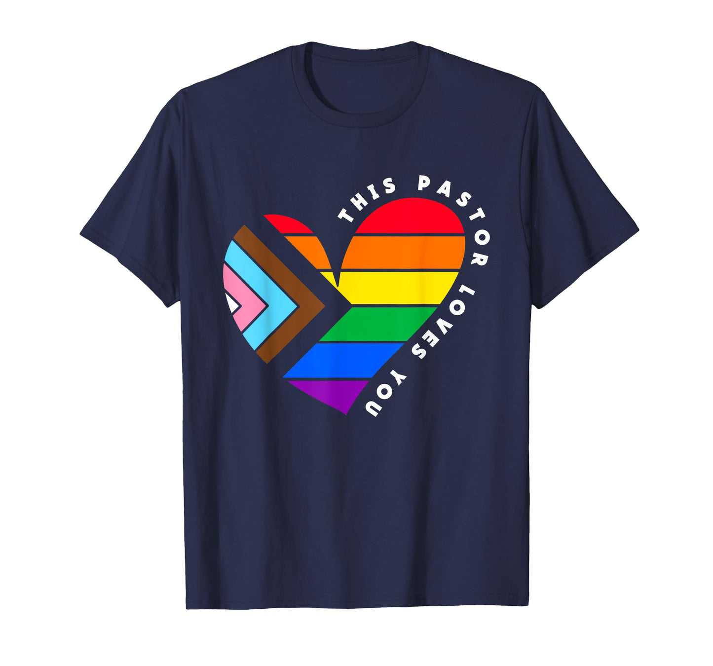 Christian Ally Inclusive Pride Clergy This Pastor Loves You T-Shirt