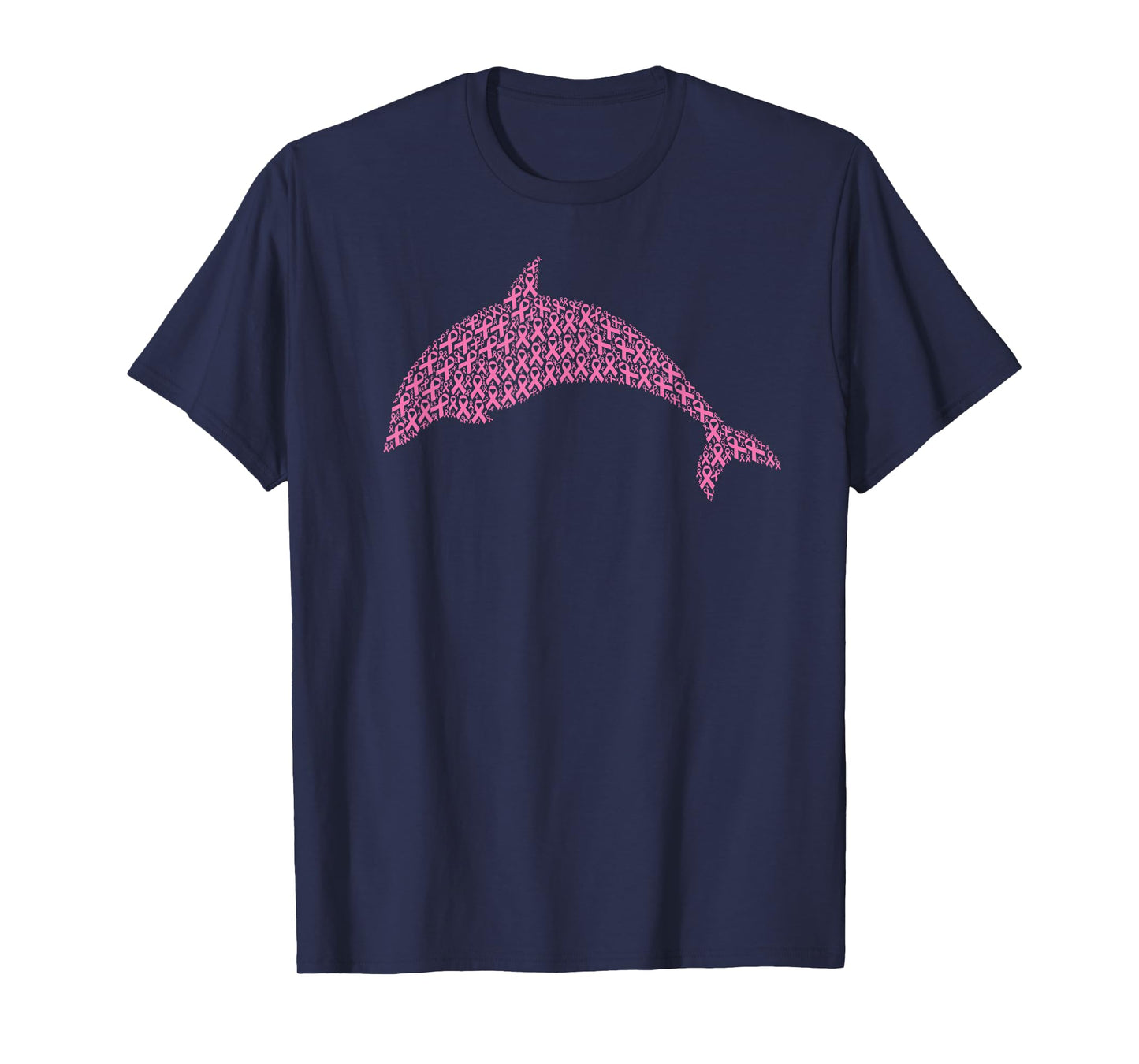 Breast Cancer Awareness Pink Ribbon & Survivor - Dolphin T-Shirt