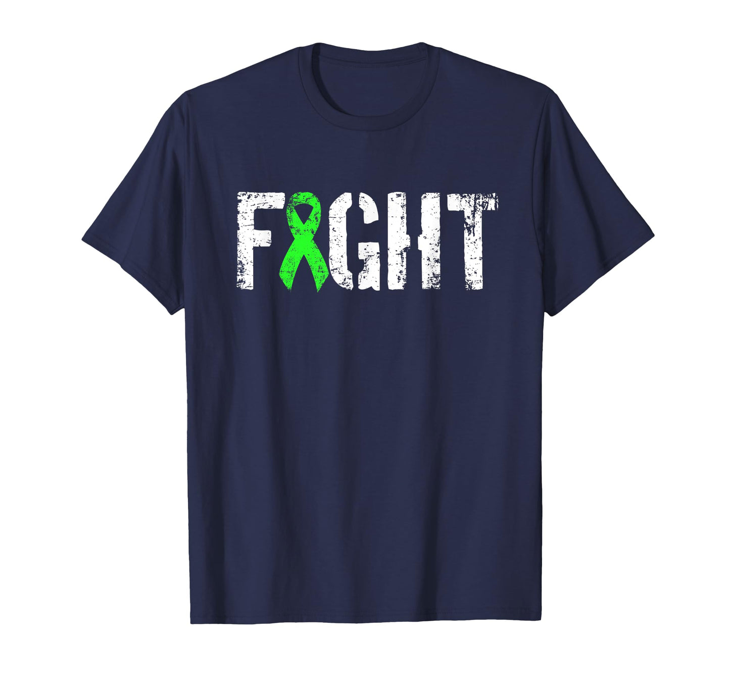Fight Liver Cancer - Military Style Green Awareness Ribbon T-Shirt